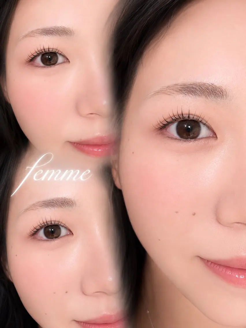 マツエク・マツパ 一重×まつ毛パーマ femme横川 Rinkaのマツエク・マツパデザイン