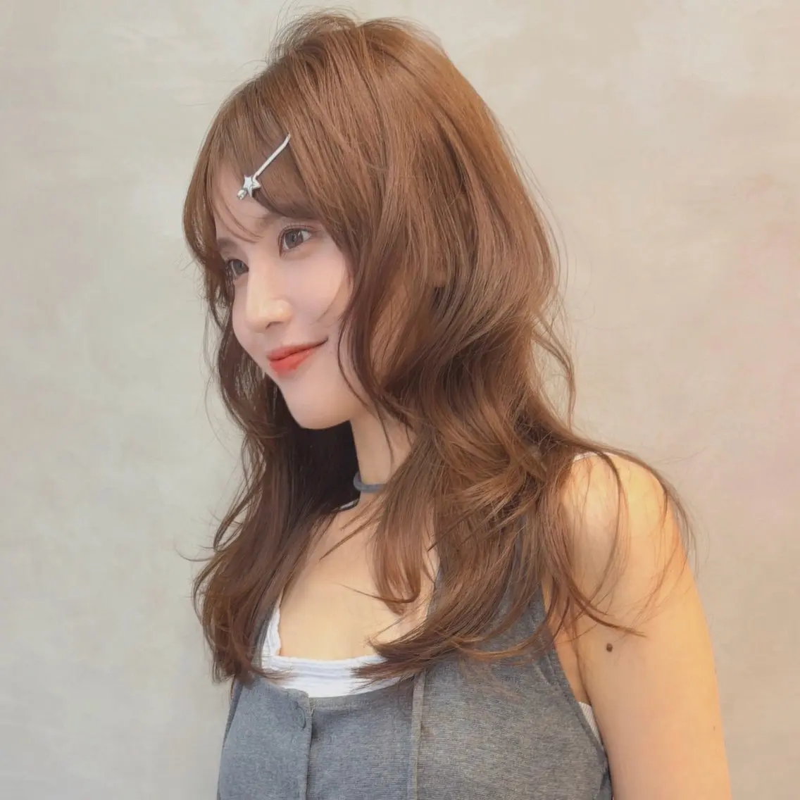 ロング カラー カット ヘアカラー トリートメント レイヤー/ウルフ🤍 mayo.のヘアスタイル