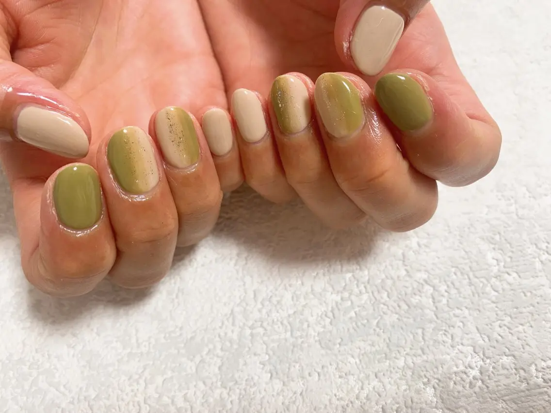 ネイル ジェルネイル グラデーション 韓国ネイル メンズネイル パラジェル kiki nail たまプラーザのネイルデザイン