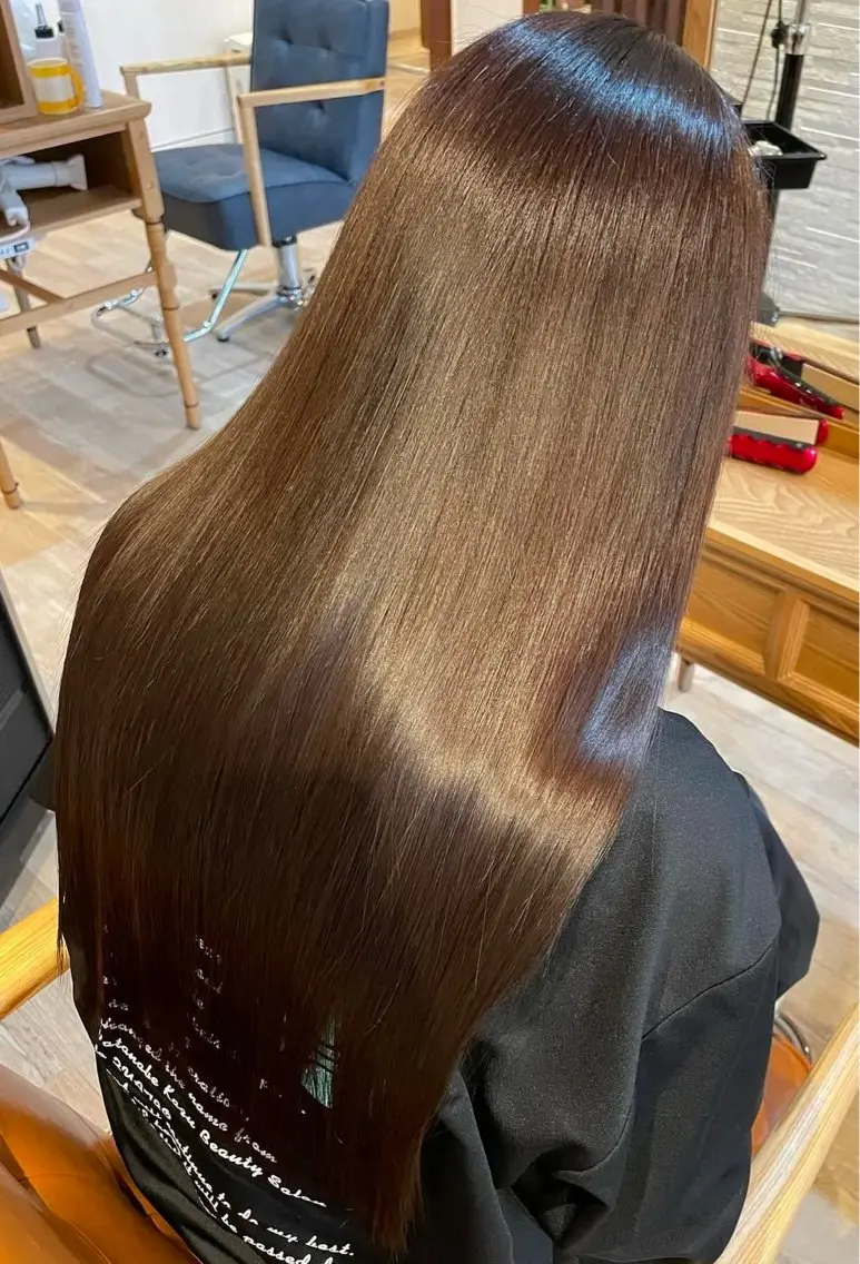 ロング 髪質改善 トリートメント 渡辺 愛のヘアスタイル