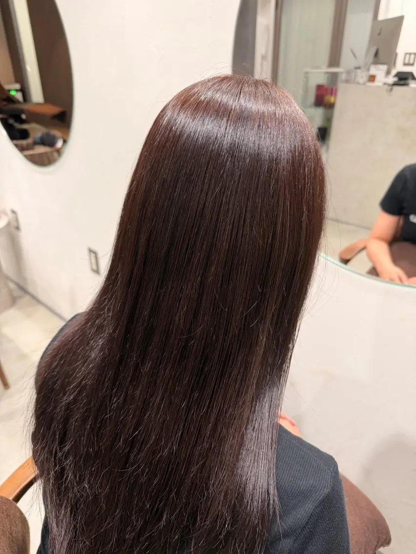 ロング カラー ブラウンカラー ショコラブラウン 透明感カラー ヘアカラー 【立川徒歩3分‼️】 モデル募集✨YUTAのヘアスタイル