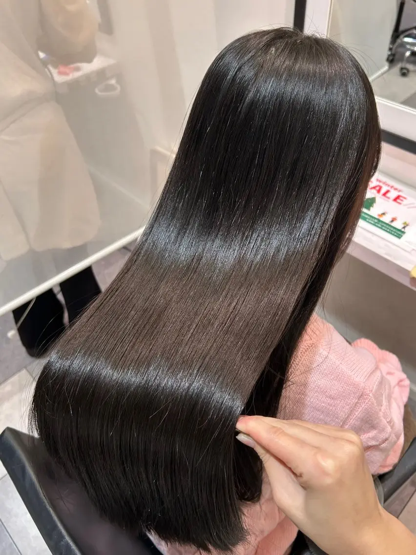 ロング カラー カット ヘアカラー トリートメント 中原 優美のヘアスタイル