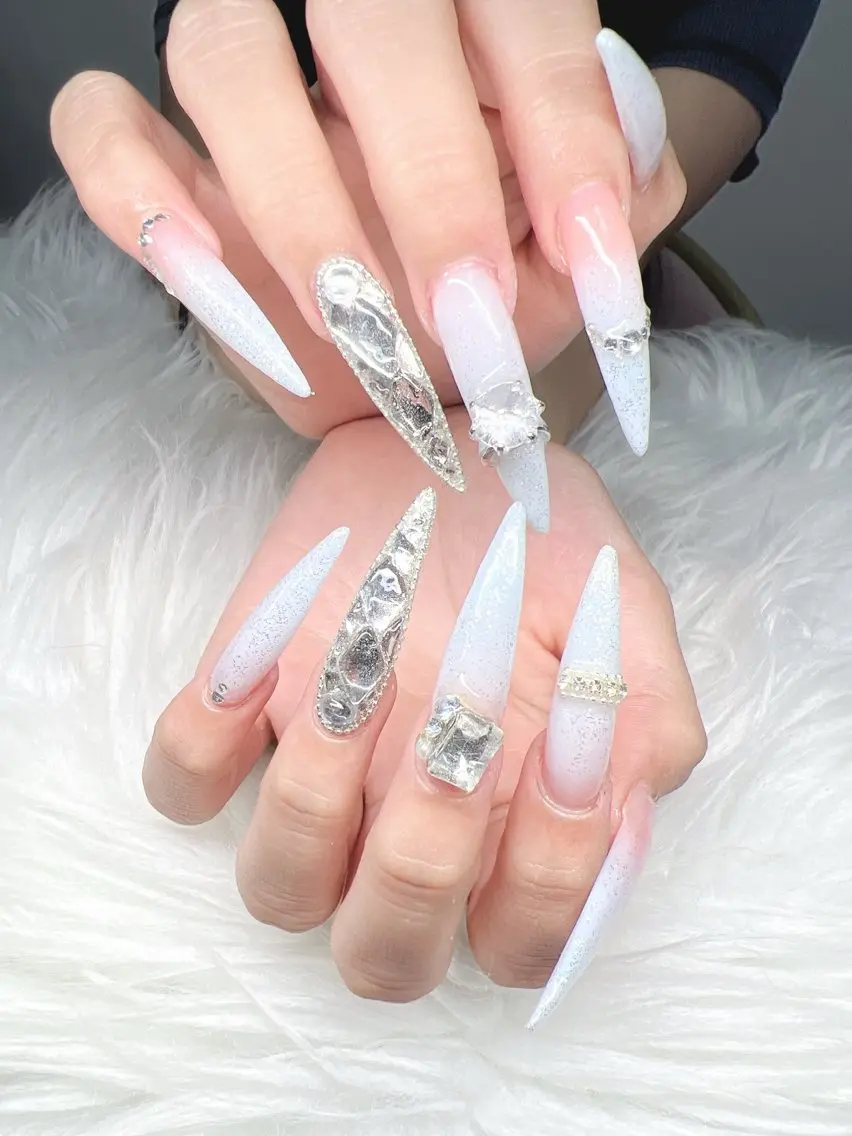 ネイル ハンドネイル Lee Nails チップ長さだし専門店のネイルデザイン