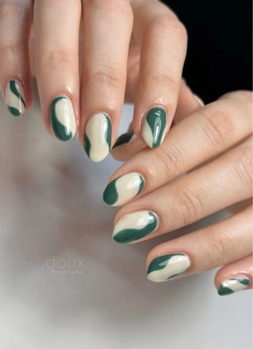 ネイル 韓国ネイル ニュアンスネイル 夏ネイル doux. nailのネイルデザイン