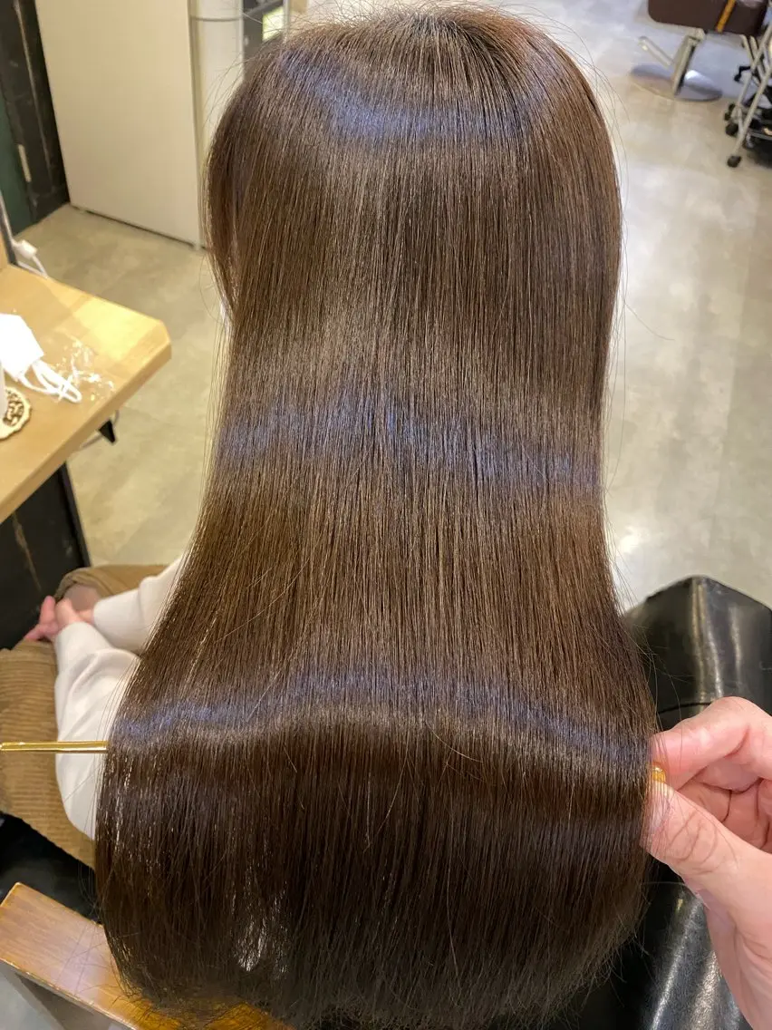 ロング 髪質改善 ロング 酸性ストレート カット トリートメント 美髪矯正 🌈髪質改善 山下のヘアスタイル