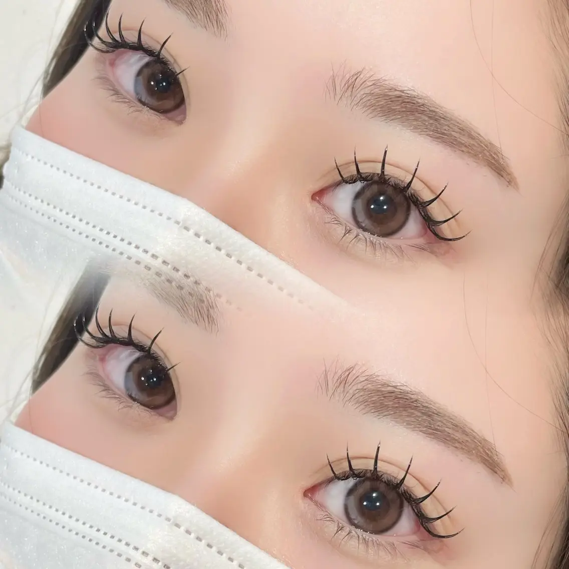【初回オフ無料】韓国風🤍束感エクステ〈フラットラッシュ120本〉の写真