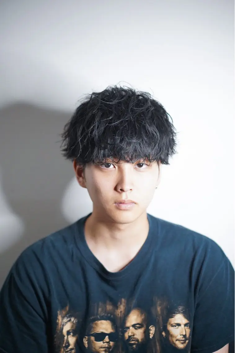 ミディアム パーマ メンズ パーマ りゅう せいのヘアスタイル