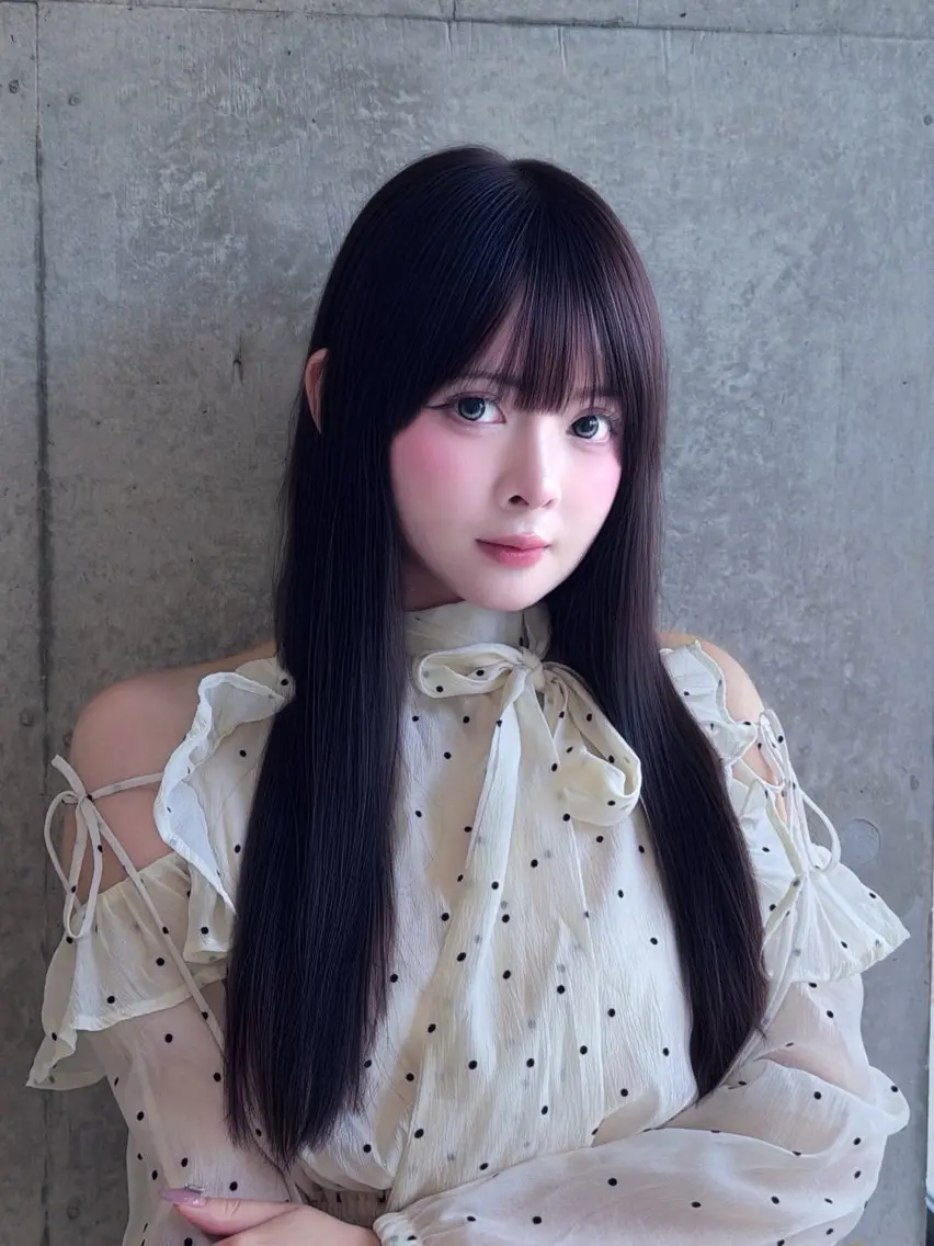 ケアーカラー(ワンカラー)+超音波3STEP TR𓂃🎀𓈒𓏸巻き髪付の写真