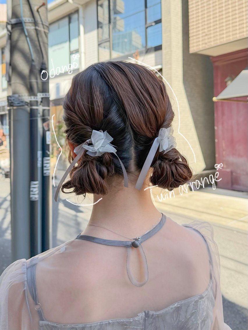 ミディアム カラー パーマ ヘアアレンジ ヘアセット ✂️ボブ/レイヤー /艶カラー🌷喜美花のヘアスタイル