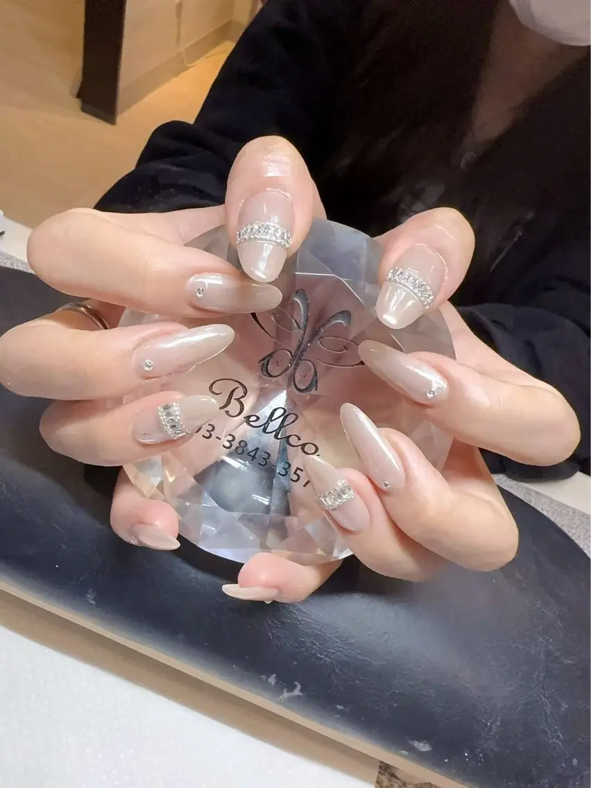 ネイル 長さ出し ネイルチップ ネイルサロン ベラッコのネイルデザイン