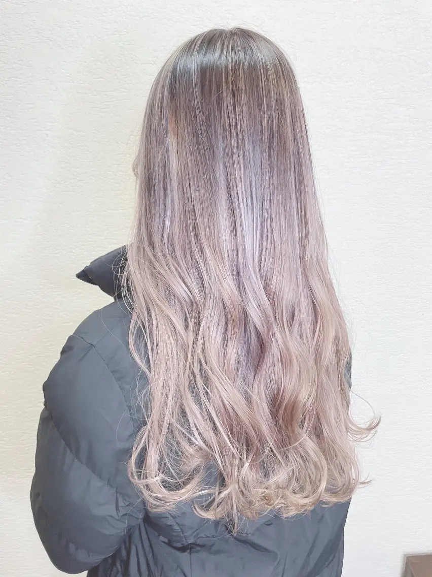 ロング カラー グレージュ カット ヘアカラー トリートメント ❣️モードケイズ塚口 和田一将のヘアスタイル