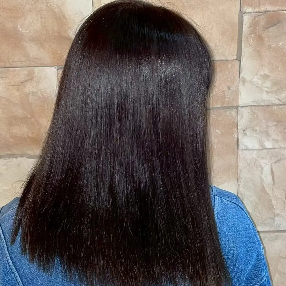 セミロング 縮毛矯正/ワンカラー モデル募集🫧田村のヘアスタイル