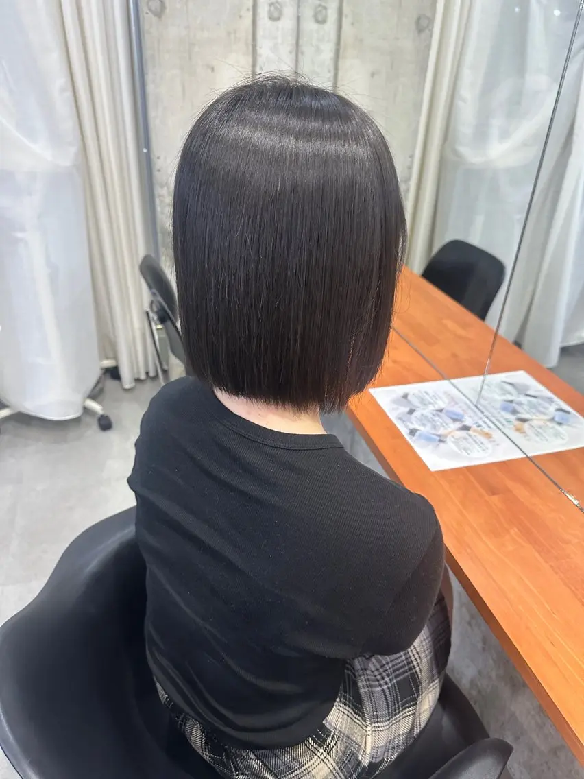 ショート カット 縮毛矯正 髪質改善／縮毛矯正 関根青葉のヘアスタイル