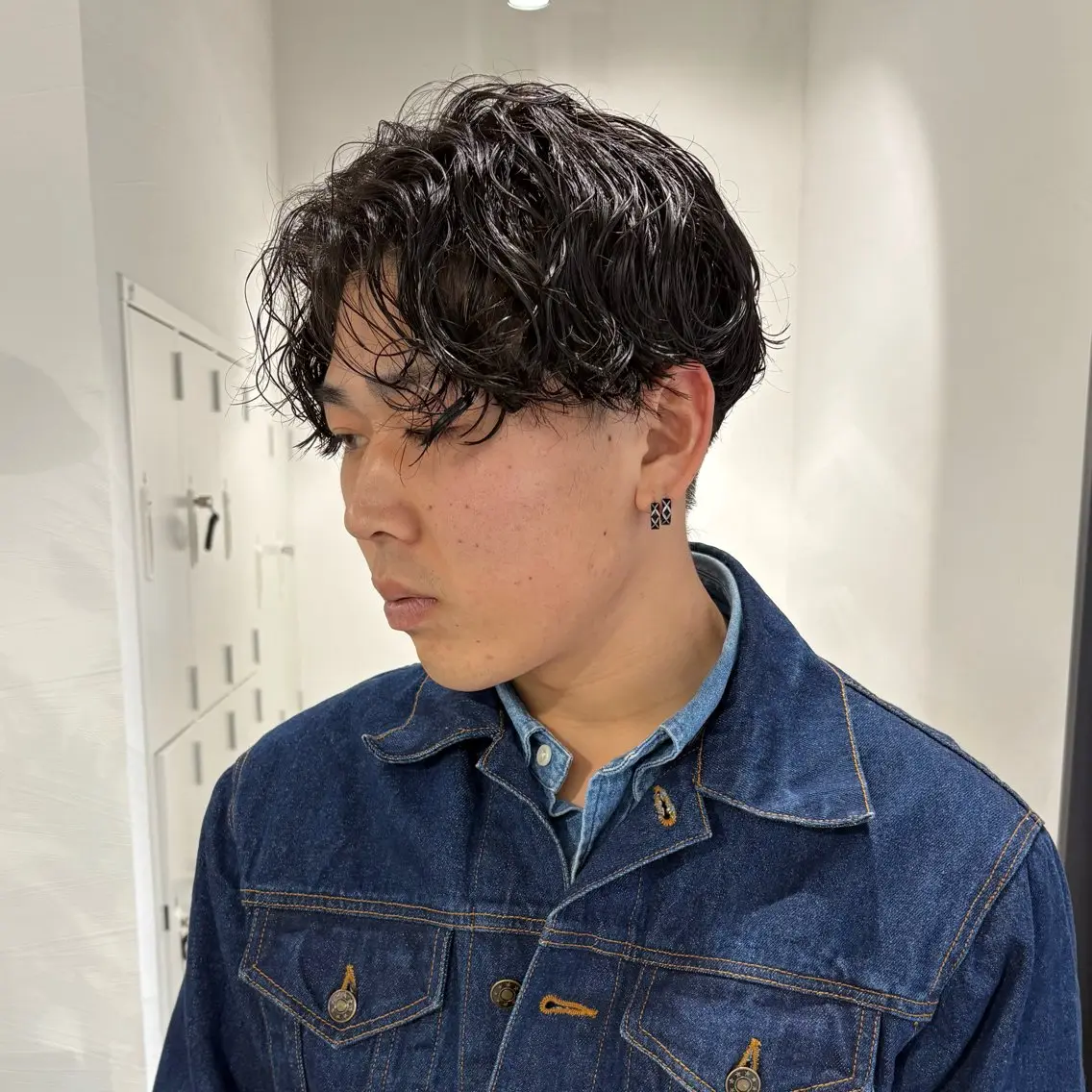ショート パーマ メンズ メンズパーマ ツイストスパイラルパーマ スパイラルパーマ 船橋カットパーマ mikuのヘアスタイル