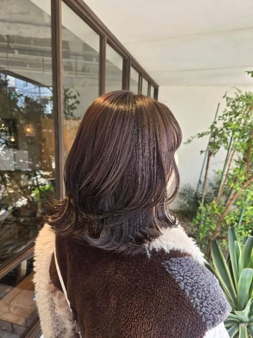ミディアム カラー ヘアカラー 韓国好き🇰🇷 美容師MIKUのヘアスタイル