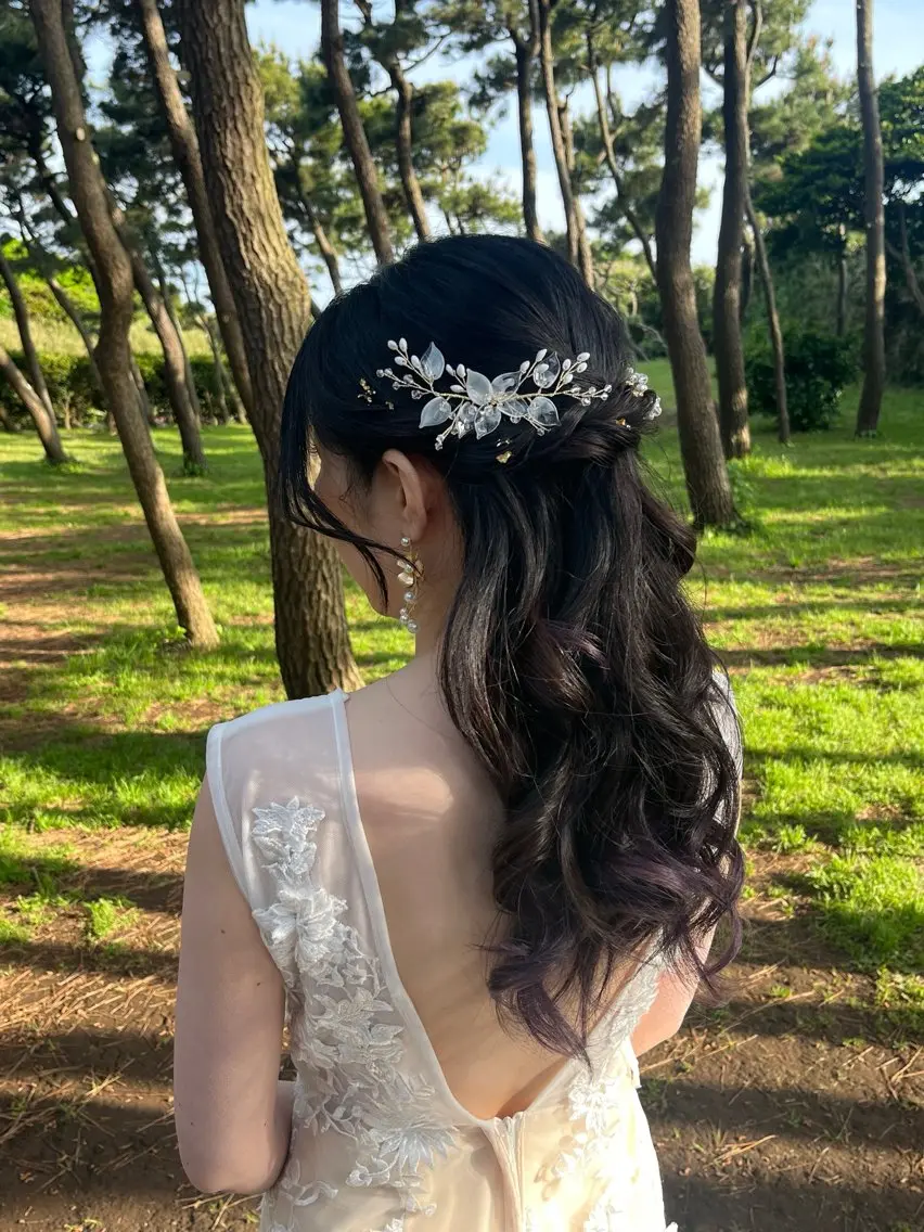ブライダル前撮りに💐ブライダル用ヘアセット&メイクの写真
