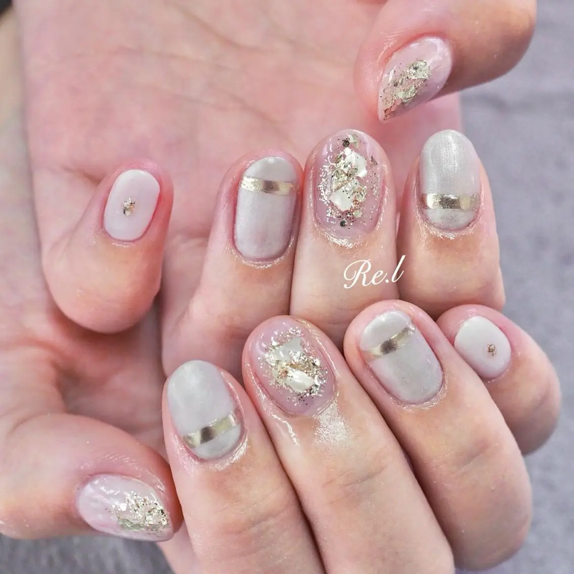 ネイル ニュアンスネイル モチの良さ◉ フィルインネイル♡のネイルデザイン