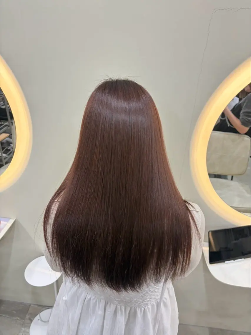 【colorで髪質再生❓❗️】インフィニアルcolor➕前髪カット➕バイカルテ3STEPトリートメント🫧の写真