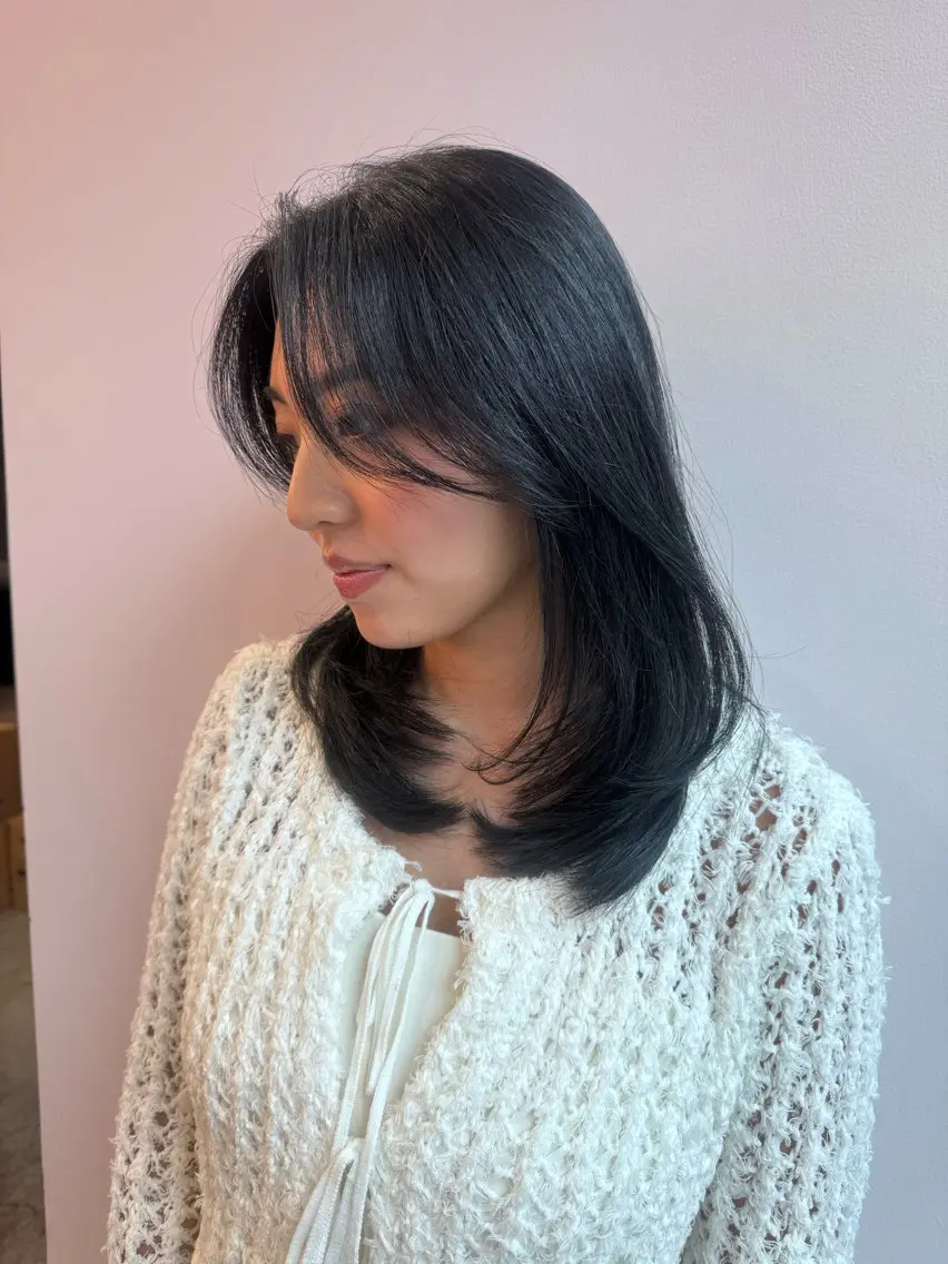 【デザインカット💇‍♀️💞】カット＋コテ巻き仕上げの写真