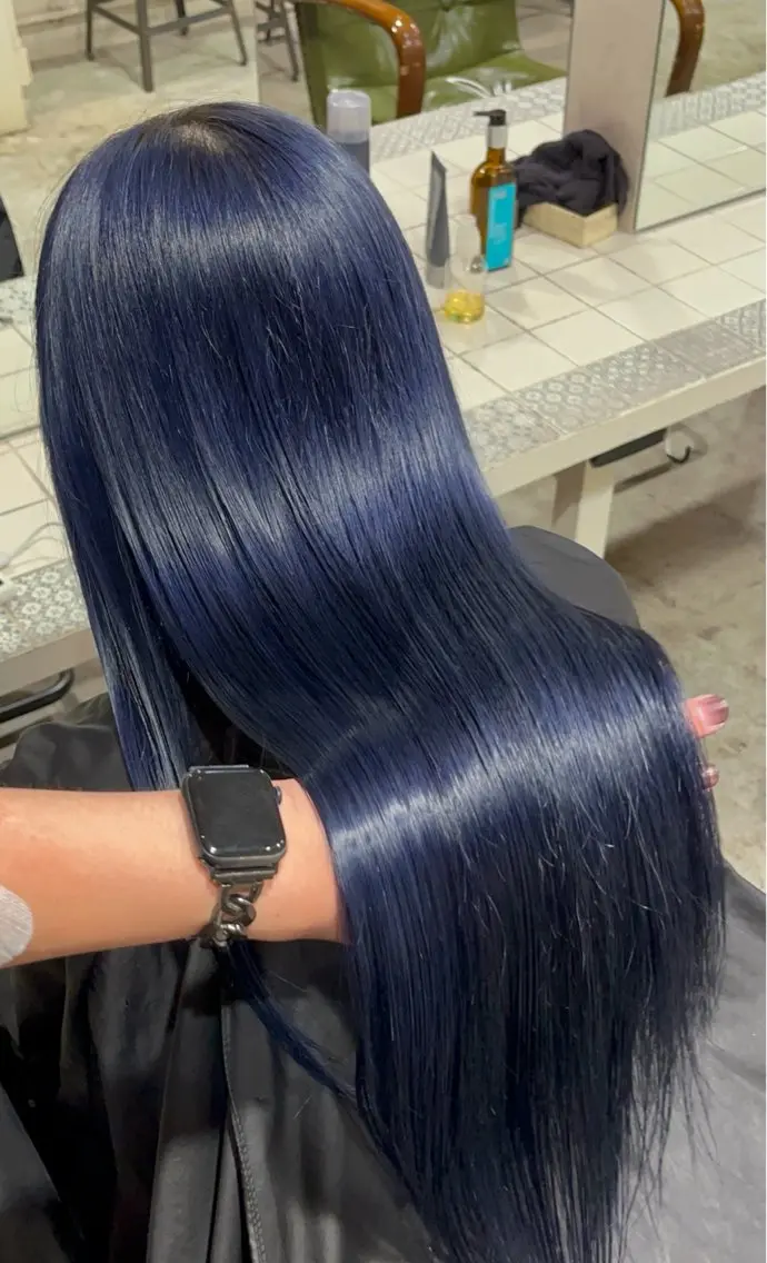 ミディアム カラー ヘアアレンジ ヘアカラー トリートメント 菅宮 皐のヘアスタイル