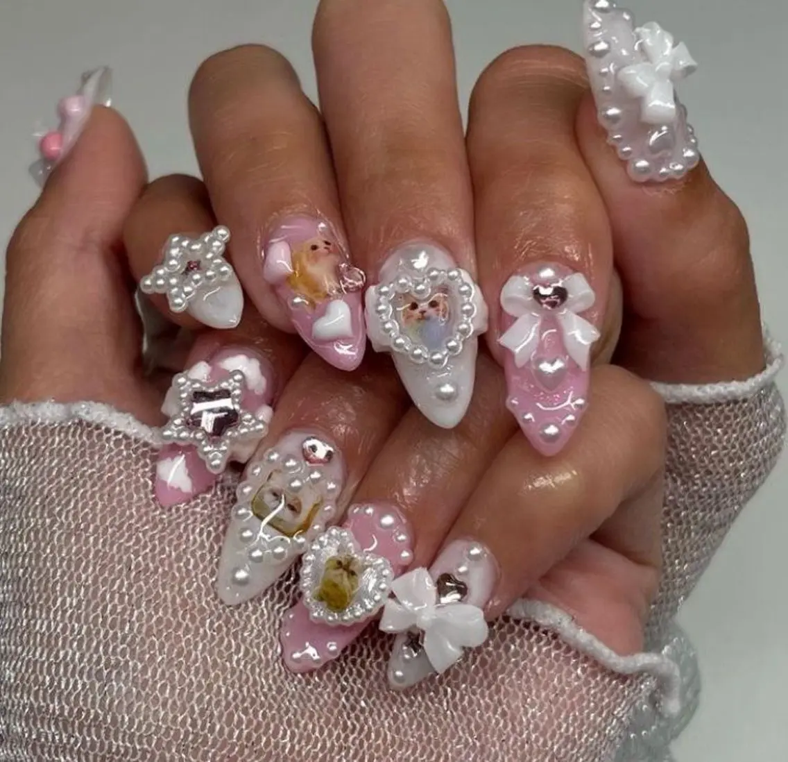 ネイル 長さ出し フレンチネイル グラデーション 卒業式 マグネットネイル Sora nail 長さ出し専門店のネイルデザイン