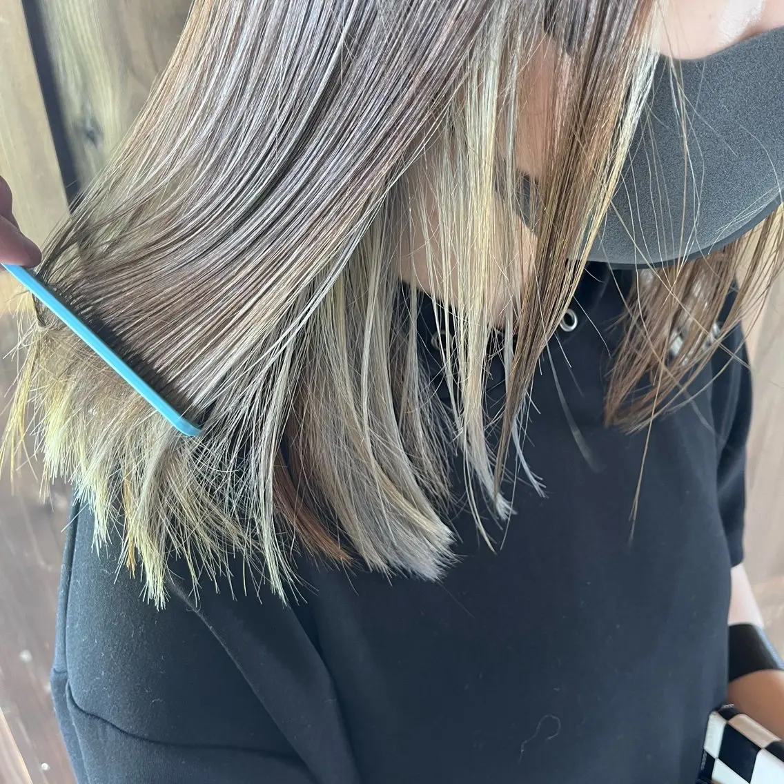ミディアム ヘアカラー Glanz hair 坂牛匠のヘアスタイル