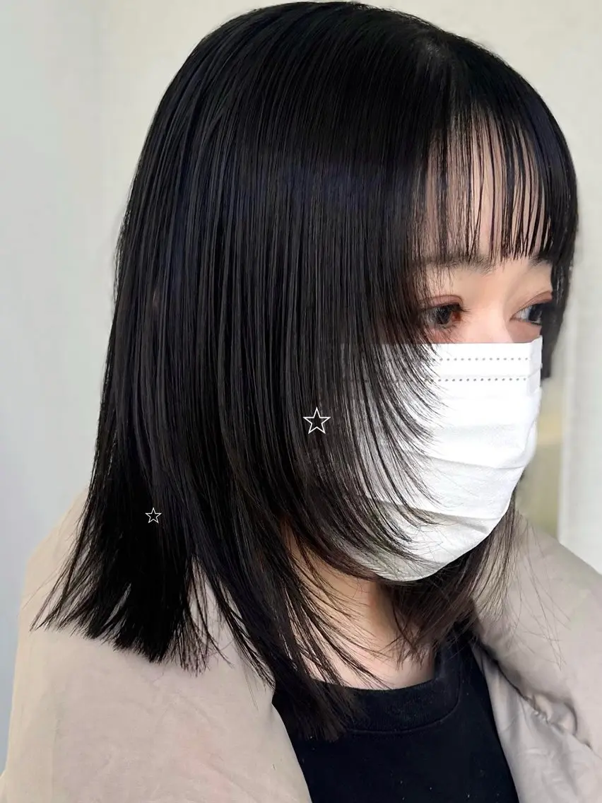 ミディアム カット トリートメント ラフで可愛いヘア 🐈⬛Rukaのヘアスタイル