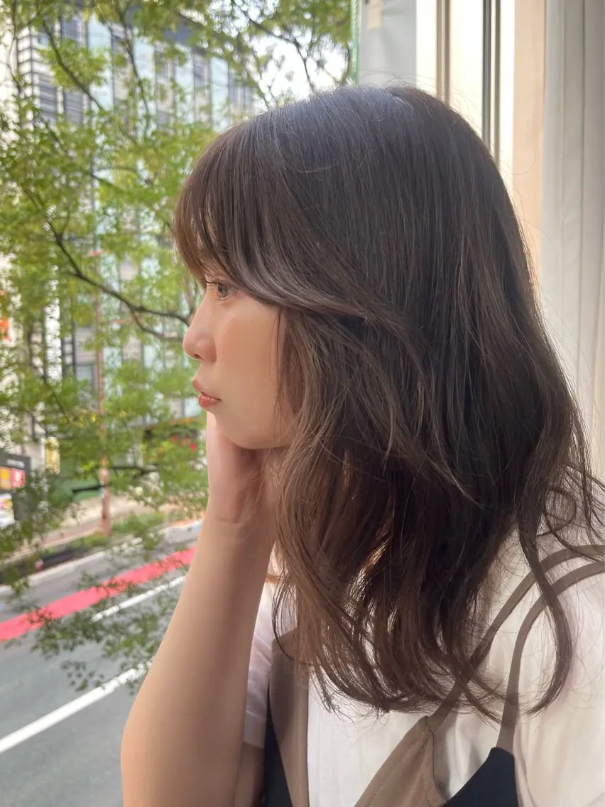 セミロング ヘアカラー 園田 渉 ◤SHIKIO◢のヘアスタイル