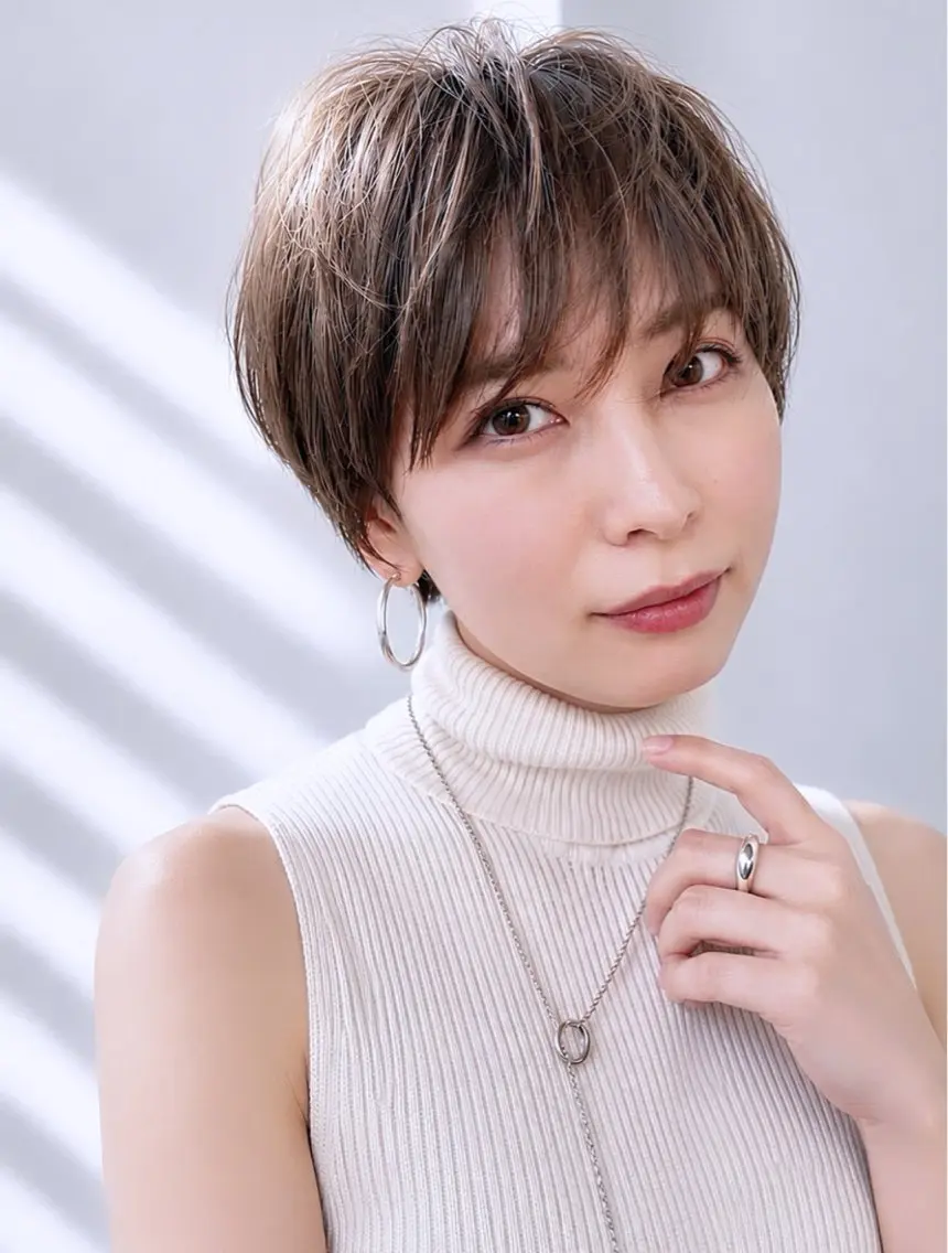 ショート カラー 丸みショート ショートヘア カット トリートメント ヘッドスパ 小酒井 智洋のヘアスタイル