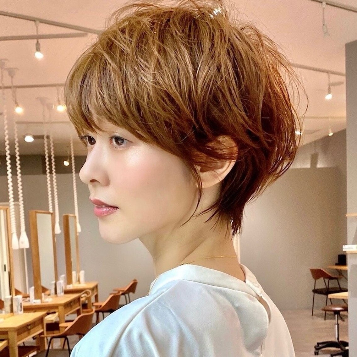 ショート カラー カット ヘアカラー 似合わせショートカ ット/福岡/えりのヘアスタイル