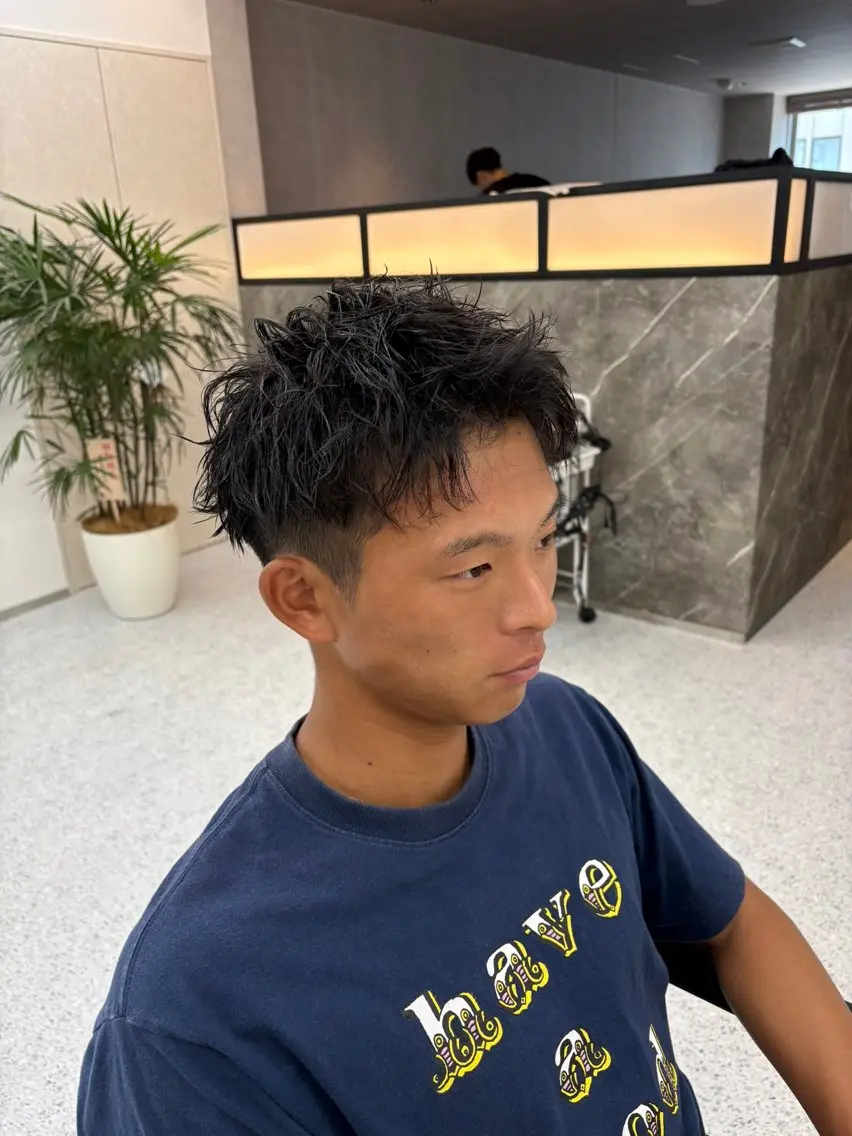 パーマ メンズ メンズパーマ 笹江 瑞穂のヘアスタイル