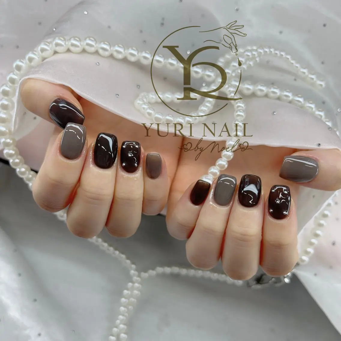 ネイル チークネイル フットネイル フレンチネイル グラデーション キラキラネイル ハンドネイル フットネイル YURI Nail Funabashiのネイルデザイン