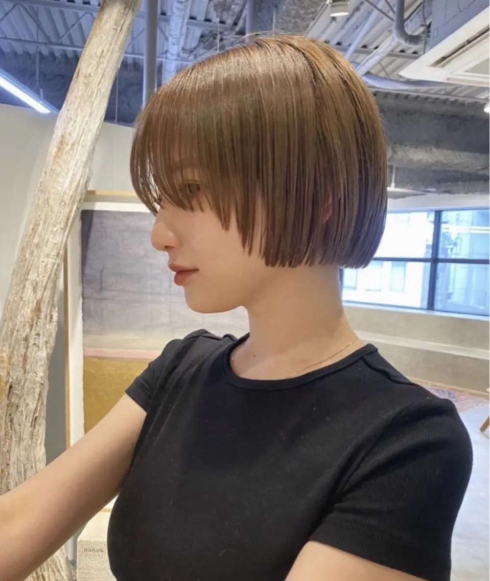 ショート カラー ボブ/透明感カラー 🌿栄🌿kouneのヘアスタイル