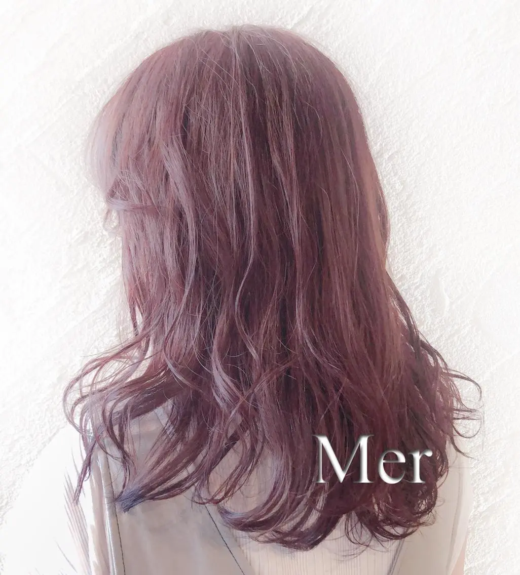 ミディアム Mer 山崎 えりかのヘアスタイル