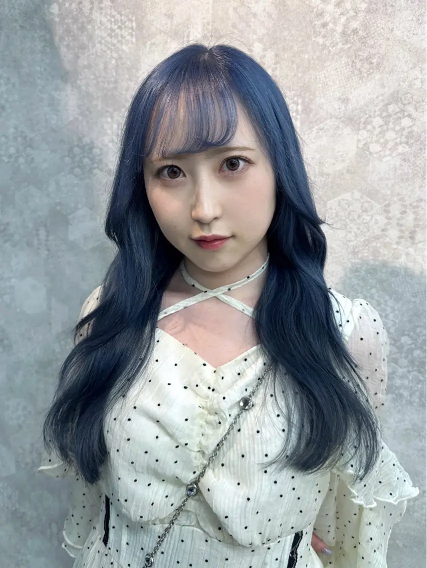 ロング カラー ヘアアレンジ カット トリートメント ヘアセット 韓国レイヤーカット/ 儚げカラーチナツのヘアスタイル