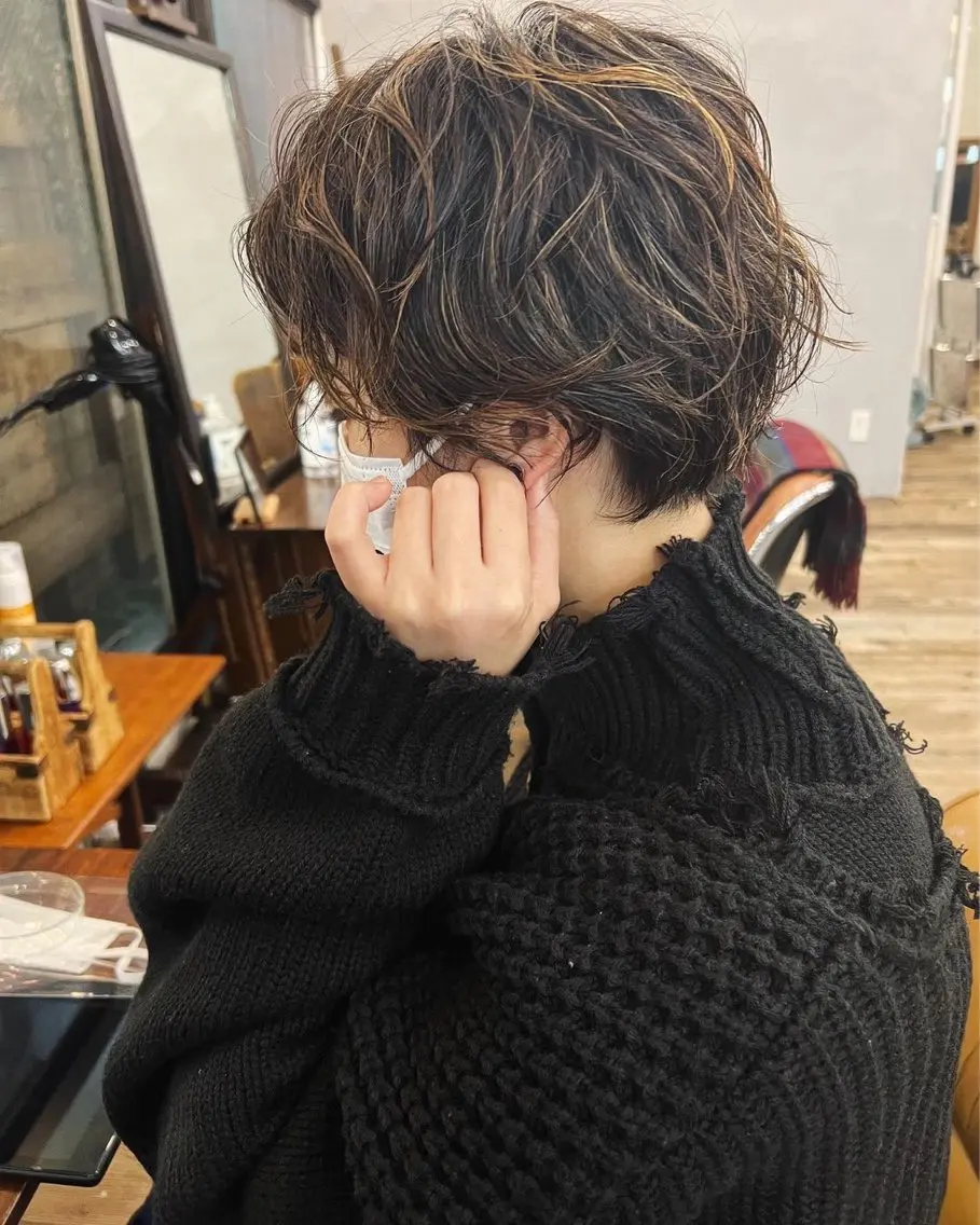 ショート パーマ ショートヘア カット ヘッドスパ 🌿ボブ パーマ高橋啓太🌿のヘアスタイル