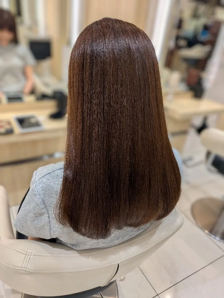 ロング カラー カット ヘアカラー トリートメント 佐々木 萌のヘアスタイル