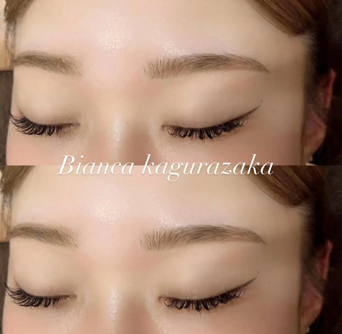 アイブロウ ワックス脱毛 眉カット Bianca神楽坂 ꙳⋆ aoha🤍のマツエク・マツパデザイン