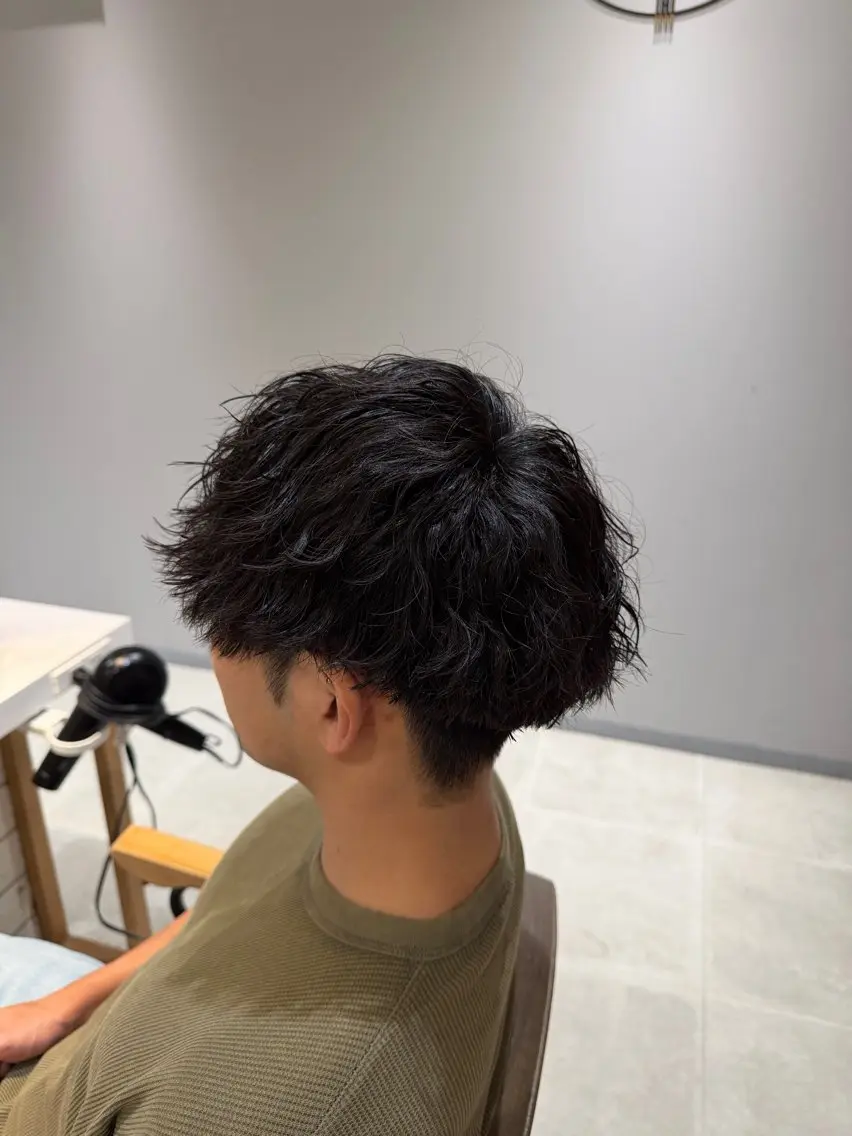 (MENS)カット+パーマの写真