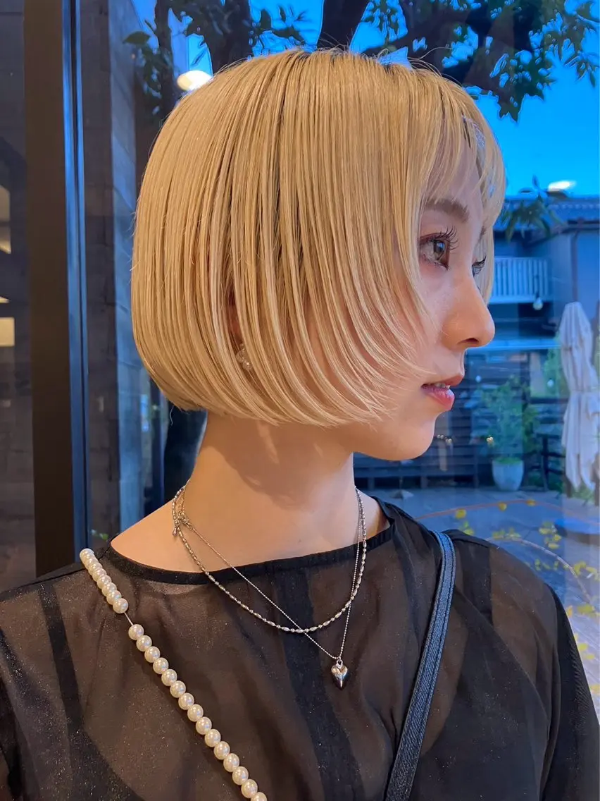 ショート カット ツヤ感カラー 🩵かりんのヘアスタイル