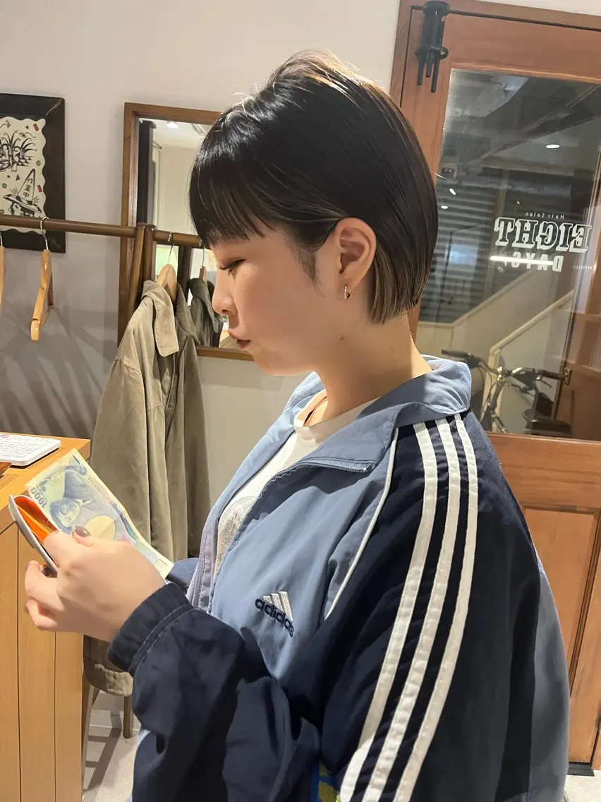 ショート カラー ボブ カット ヘアカラー トリートメント 【代表】 辻龍樹のヘアスタイル