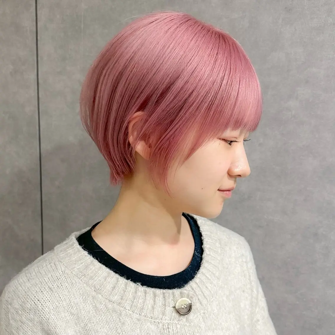 ショート カラー ショートボブ ピンクカラー ボブ ショートヘア ボブ/パーマ🟥 Genkiのヘアスタイル