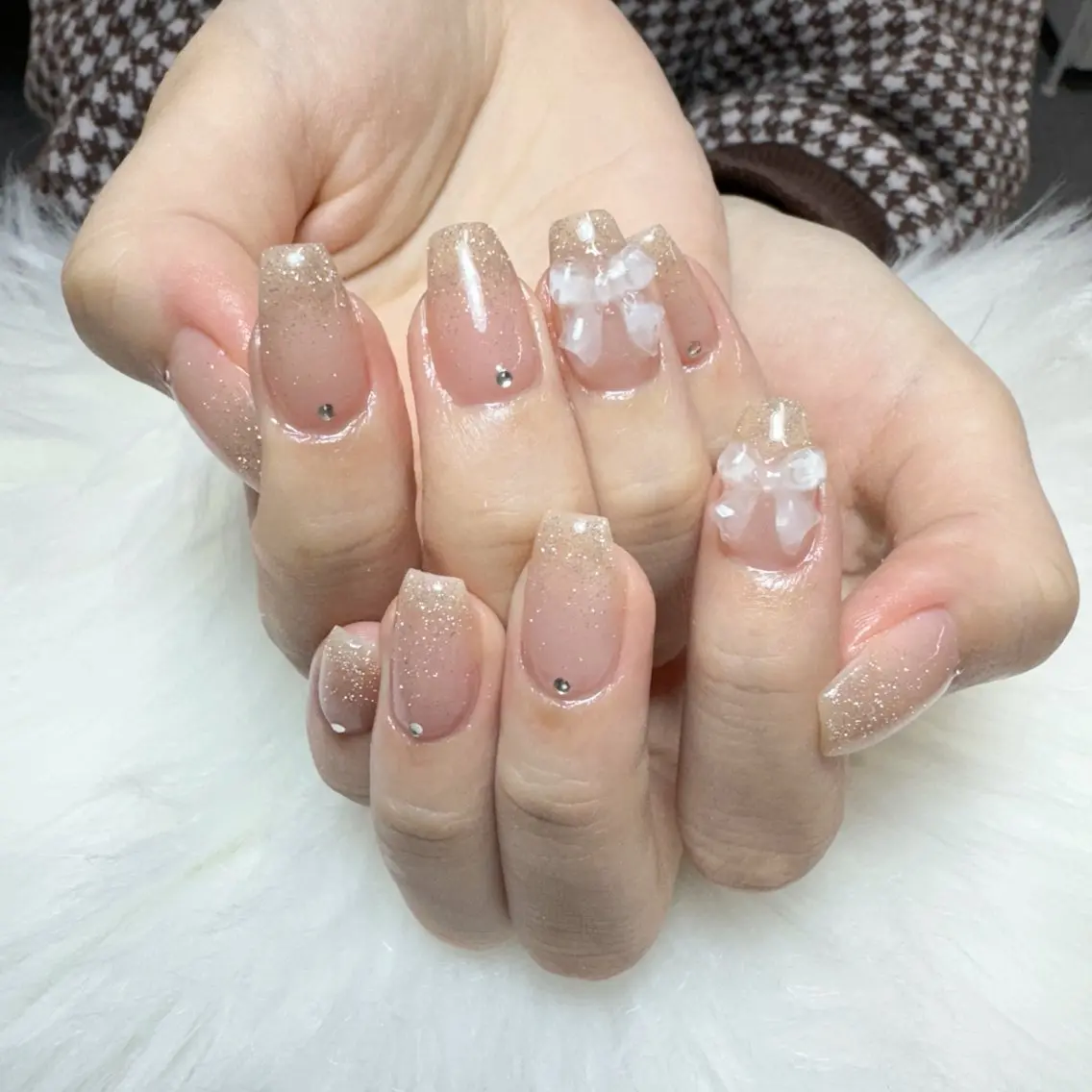 ネイル ハンドネイル 🎀nana🫧 ワンホンネイル🎀のネイルデザイン