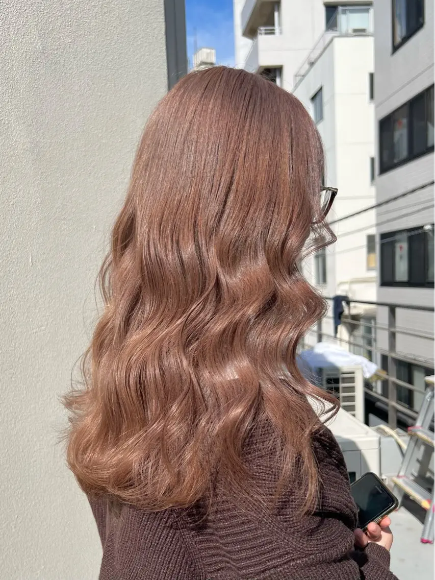 ロング カラー ベージュカラー ブリーチ ブロンド ブラウンカラー ケアブリーチ カット ヘアカラー トリートメント ブリーチ ハイトーン 特化🌈フジタハルキのヘアスタイル
