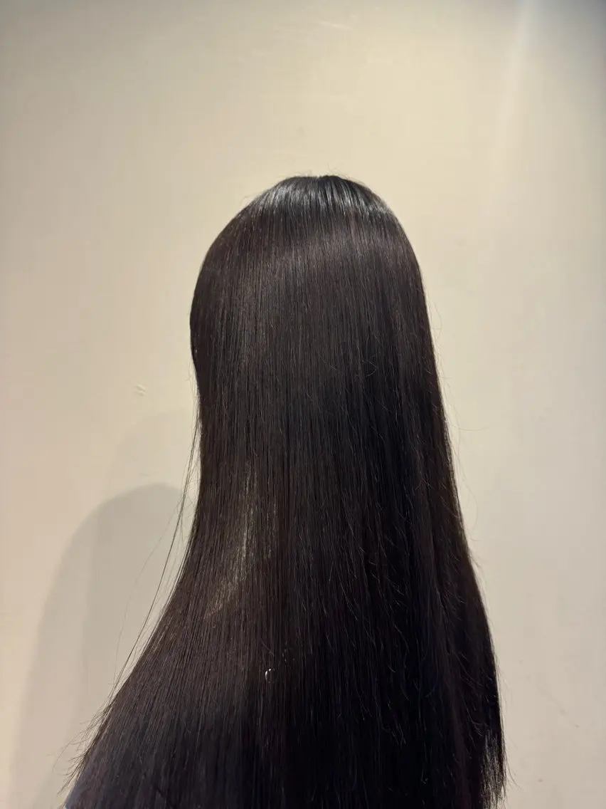 ロング 縮毛矯正 青海 サヤのヘアスタイル