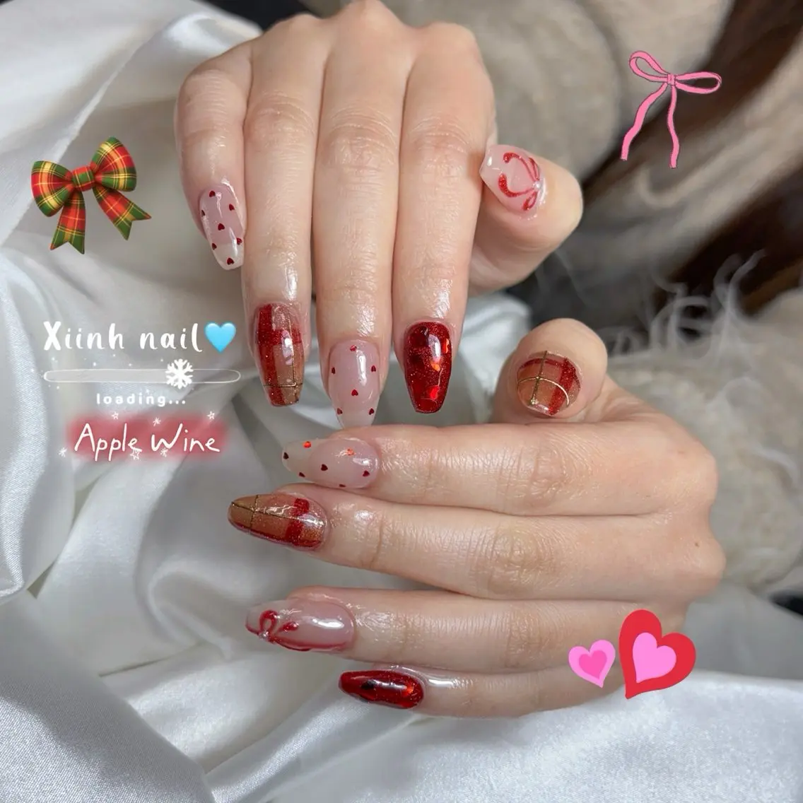 ネイル チークネイル 桜ネイル 長さ出し フットネイル ジェルネイル ハンドネイル YURI NAILのネイルデザイン