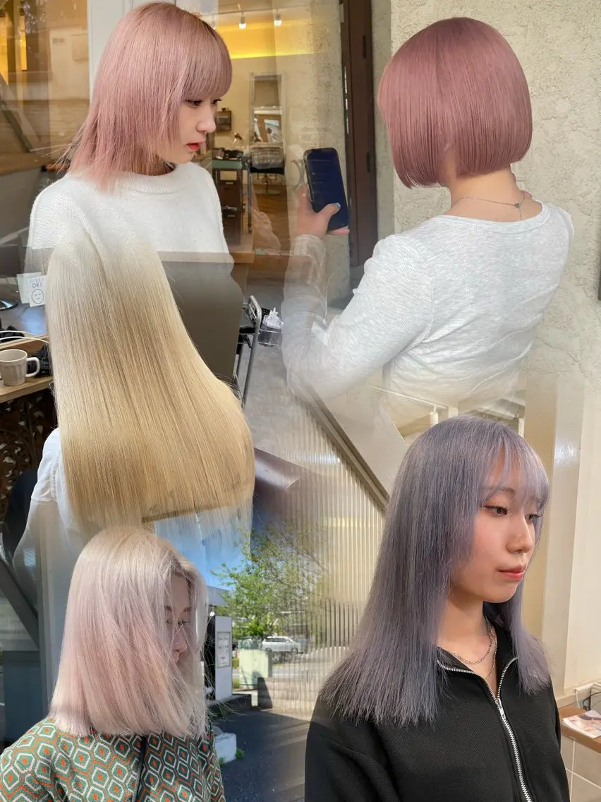 📔カット+ケアブリーチ+カラー+髪質改善TRの写真