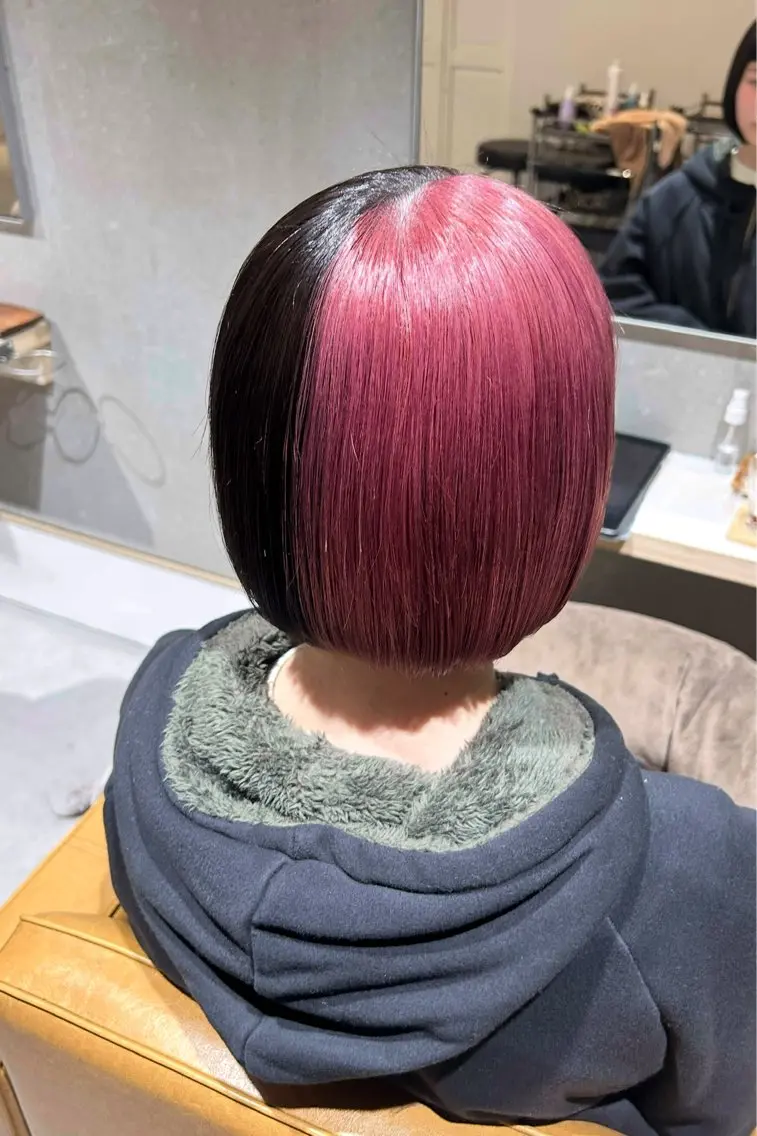 ミディアム ヘアカラー トリートメント 艶髪/韓国風🤍🖤 小林実央のヘアスタイル
