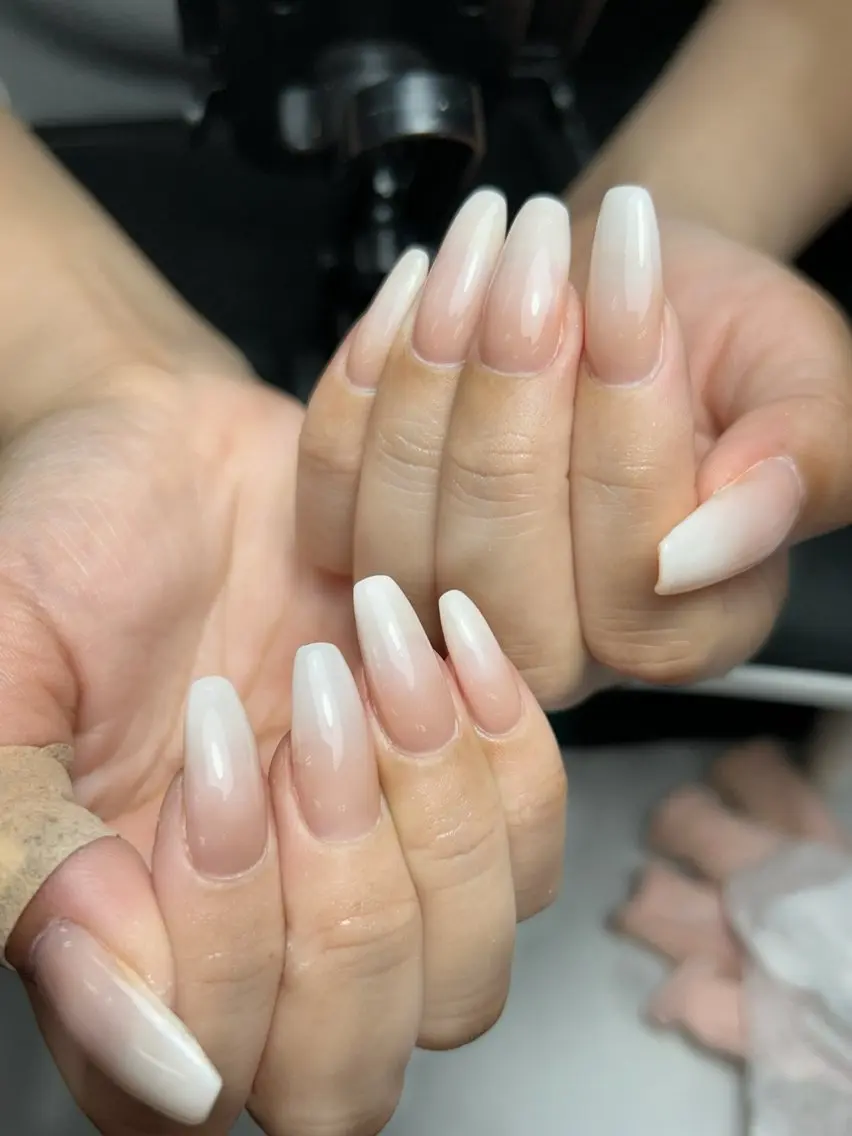 ネイル 韓国ネイル 持ち込み ニュアンスネイル ネイルチップ 冬ネイル RINN ANA.CHUOのネイルデザイン
