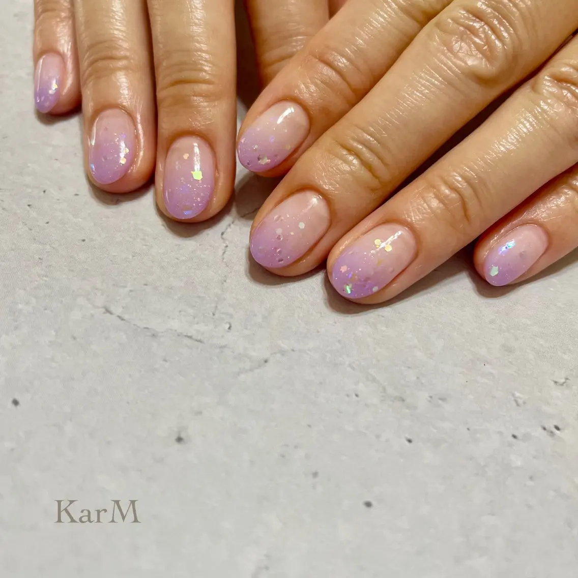 ネイル オーロラネイル チークネイル フットネイル フレンチネイル グラデーション ハンドネイル ogino karinのネイルデザイン
